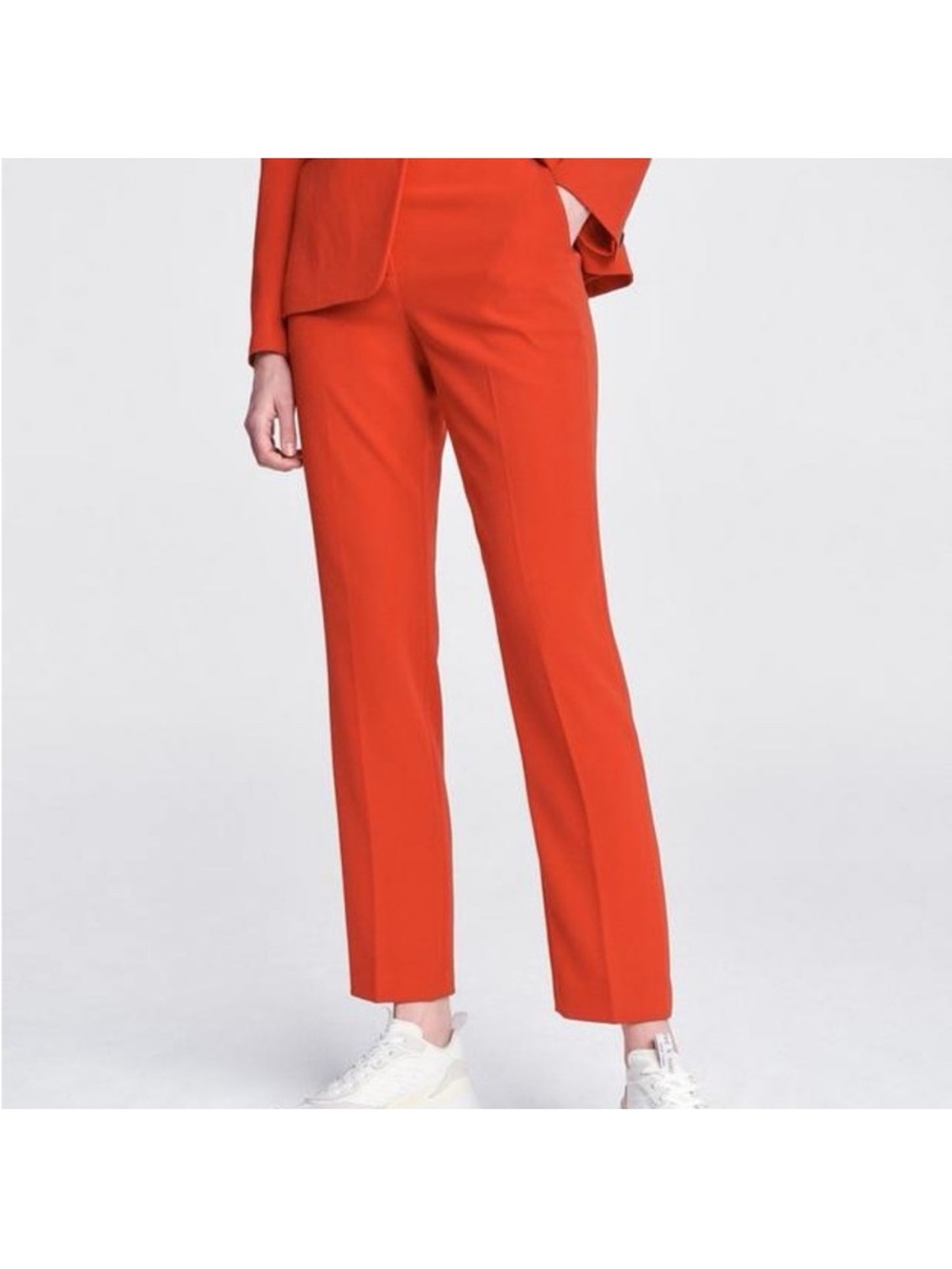 rag & bone Layla Crepe Pant true Red Cropped Tailored Pants 8